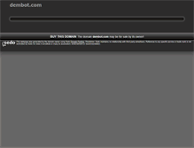 Tablet Screenshot of dembot.com